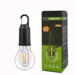 CELEORIS Camping Bulb with 3 Modes Hanging Tent Light Bulb with Hook Night Lamp (6 cm, Multicolor)