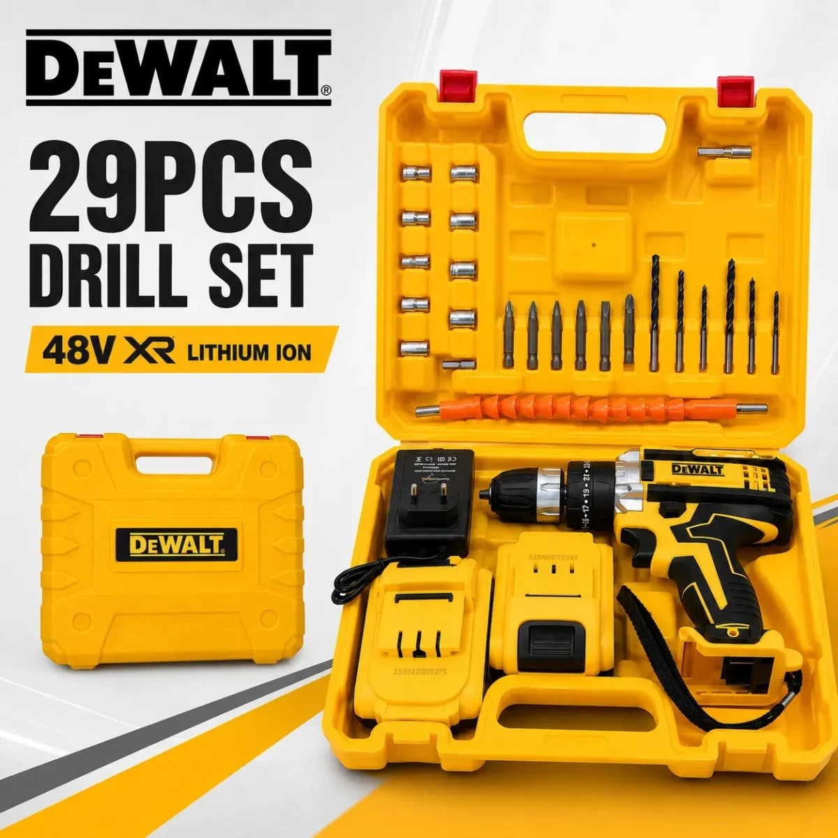 48V XR Cordless Drill Machine Set 29PCS – Rechargeable Electric - Image 6