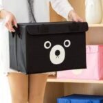 Panda Print Storage Cube Basket – Kids Toy Organizer - Image 3