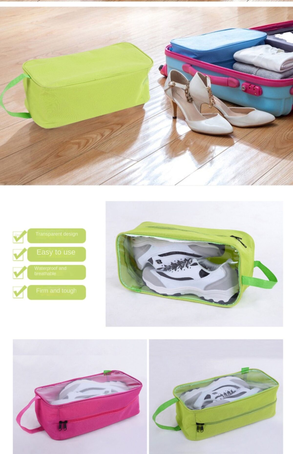 Travel Shoes Organizer Storage Bag - Image 4