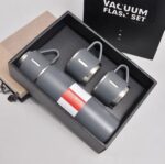 Stainless Steel Vacuum Insulated Thermos Bottle Set – 500ML (3PCS with 2 Extra Cups) - Image 4